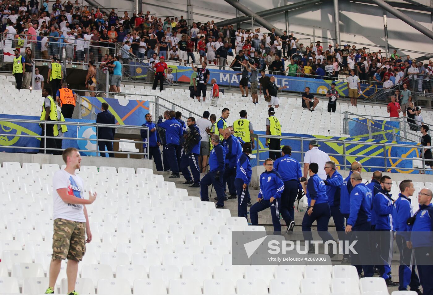 Football. UEFA Euro 2016. Russia vs. England