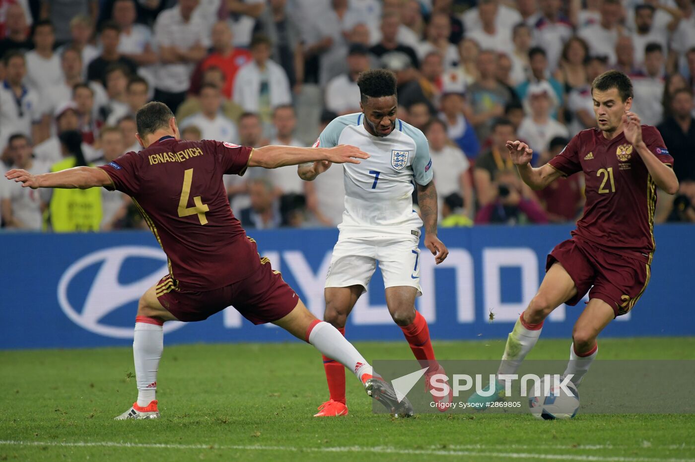 UEFA Euro 2016. England vs. Russia