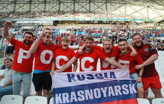 UEFA Euro 2016. England vs. Russia
