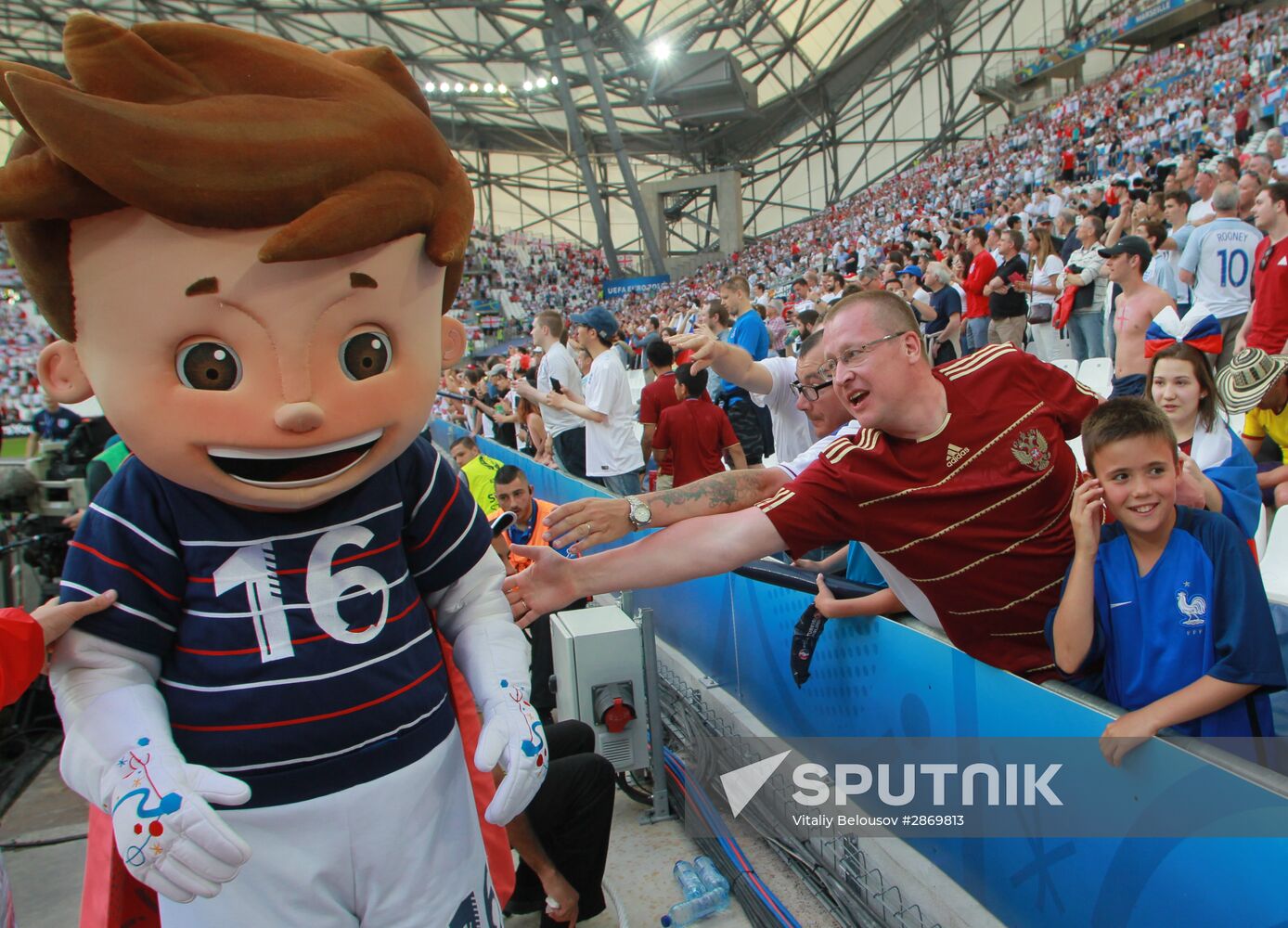 Football. UEFA Euro 2016. Russia vs. England