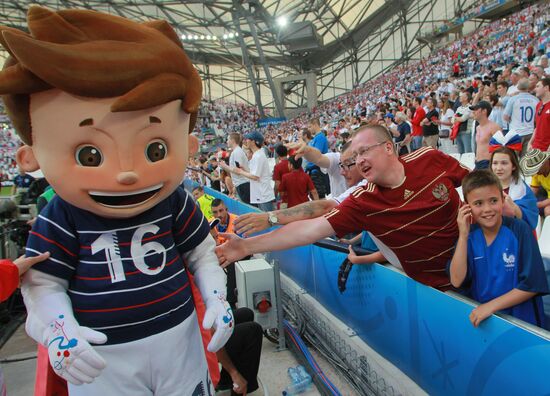 Football. UEFA Euro 2016. Russia vs. England