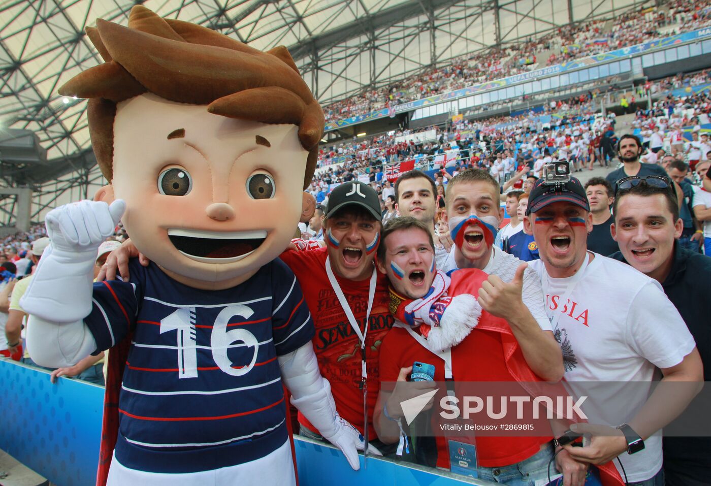 Football. UEFA Euro 2016. Russia vs. England