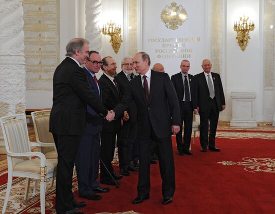 Ceremony to present Russian Federation National Awards