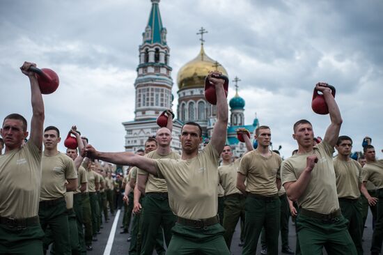 Graduation ceremony at Omsk Armor Engineering Institute