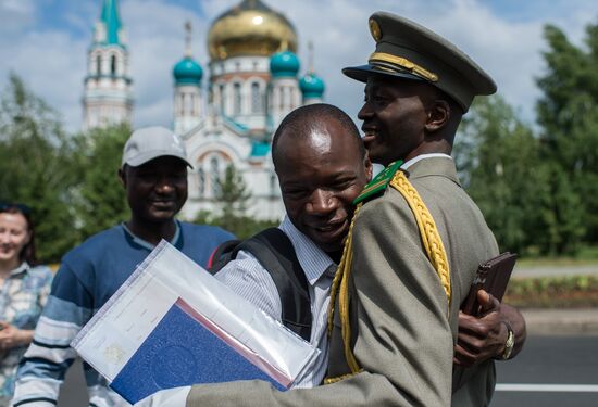 Graduation day at Omsk tank institute