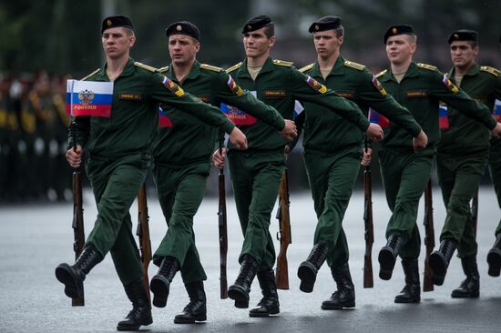 Graduation ceremony at Omsk Armor Engineering Institute