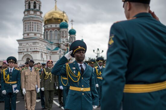 Graduation ceremony at Omsk Armor Engineering Institute
