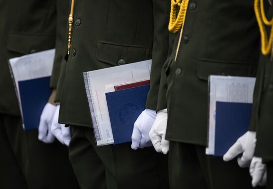 Graduation ceremony at Omsk Armor Engineering Institute