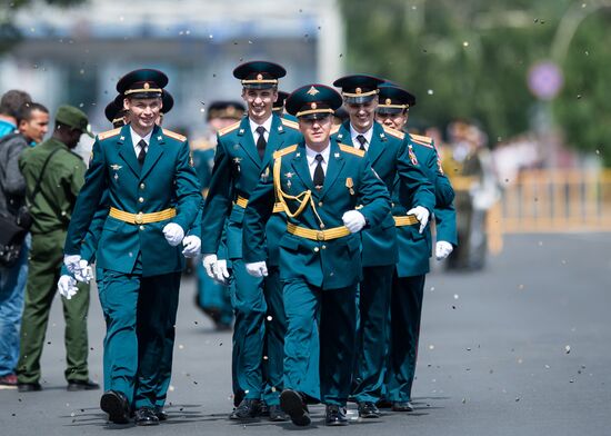 Graduation ceremony at Omsk Armor Engineering Institute