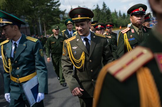 Graduation ceremony at Omsk Armor Engineering Institute