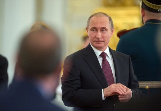 Ceremony to present Russian Federation National Awards