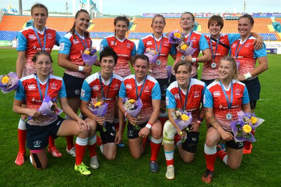 Rugby Europe Women Sevens Grand Prix. Russia vs. France