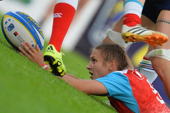 Rugby Europe Women Sevens Grand Prix. Russia vs. France
