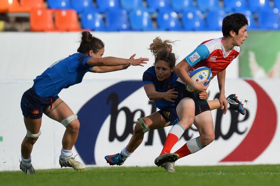 Rugby Europe Women Sevens Grand Prix. Russia vs. France