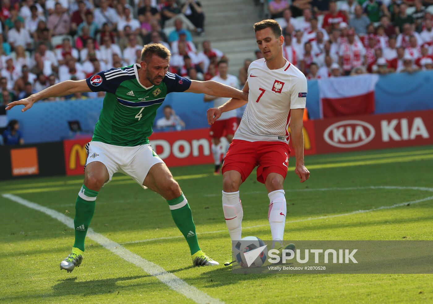 UEFA Euro 2016. Poland vs. Northern Ireland