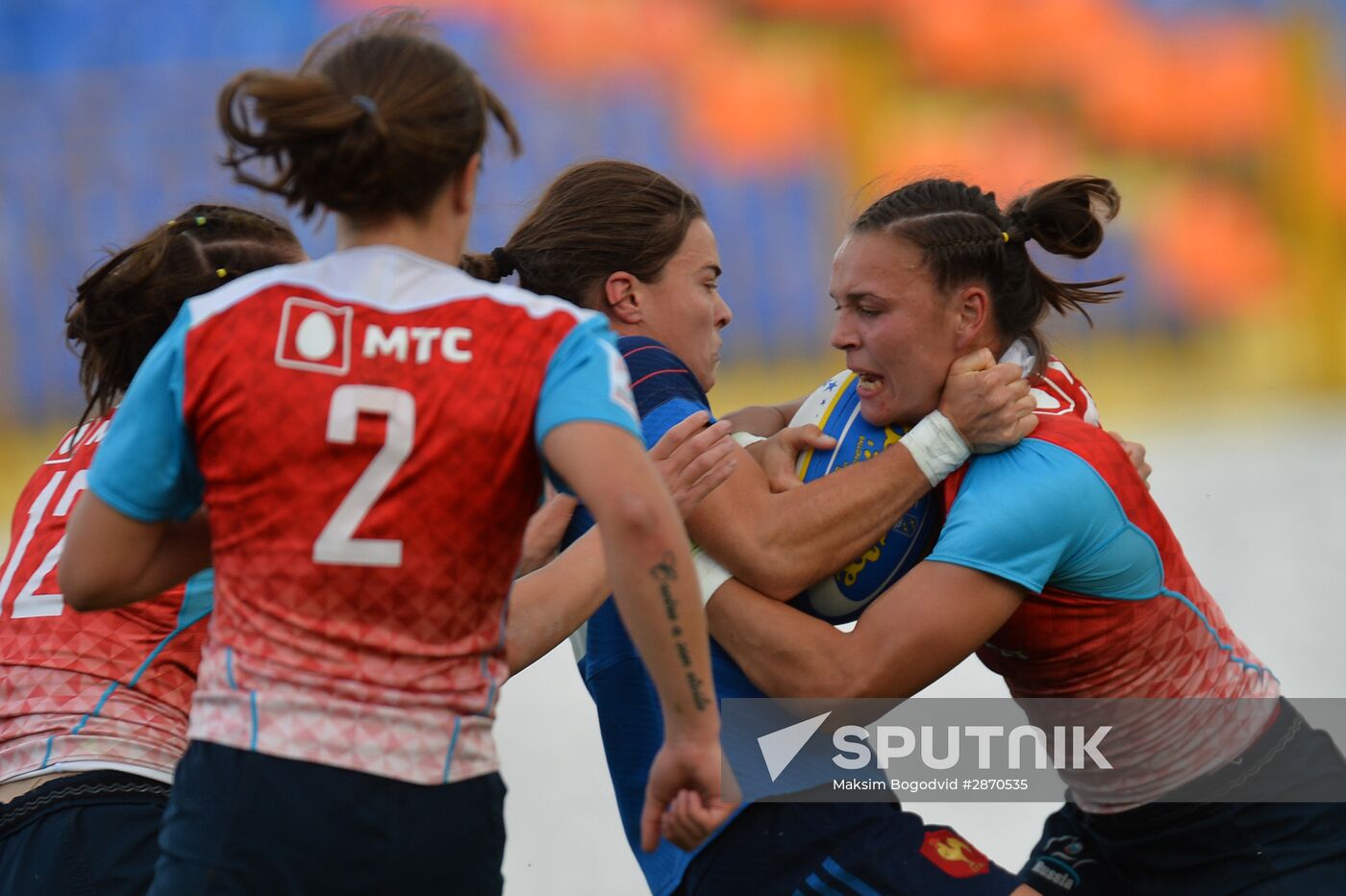 Rugby Europe Women Sevens Grand Prix. Russia vs. France