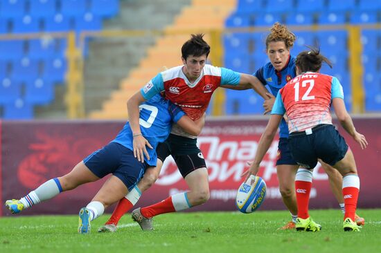 Rugby Europe Women Sevens Grand Prix. Russia vs. France