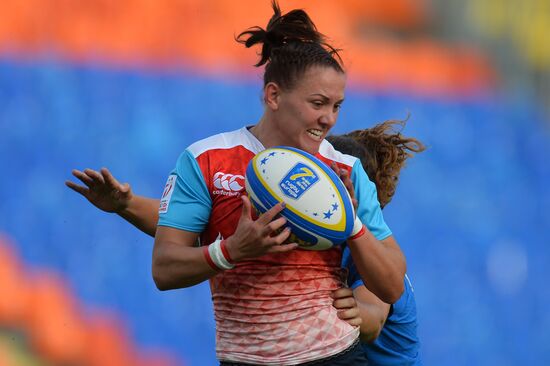 Rugby Europe Women Sevens Grand Prix. Russia vs. France