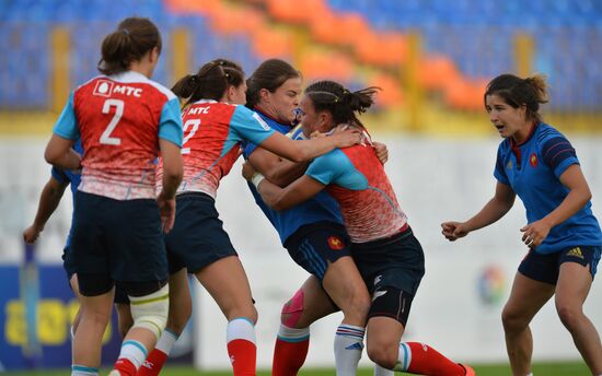 Rugby Europe Women Sevens Grand Prix. Russia vs. France