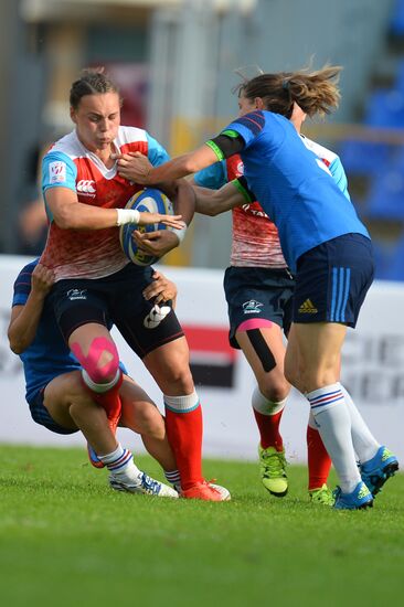 Rugby Europe Women Sevens Grand Prix. Russia vs. France