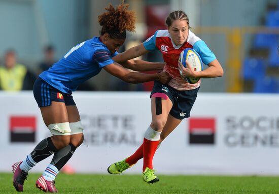 Rugby Europe Women Sevens Grand Prix. Russia vs. France
