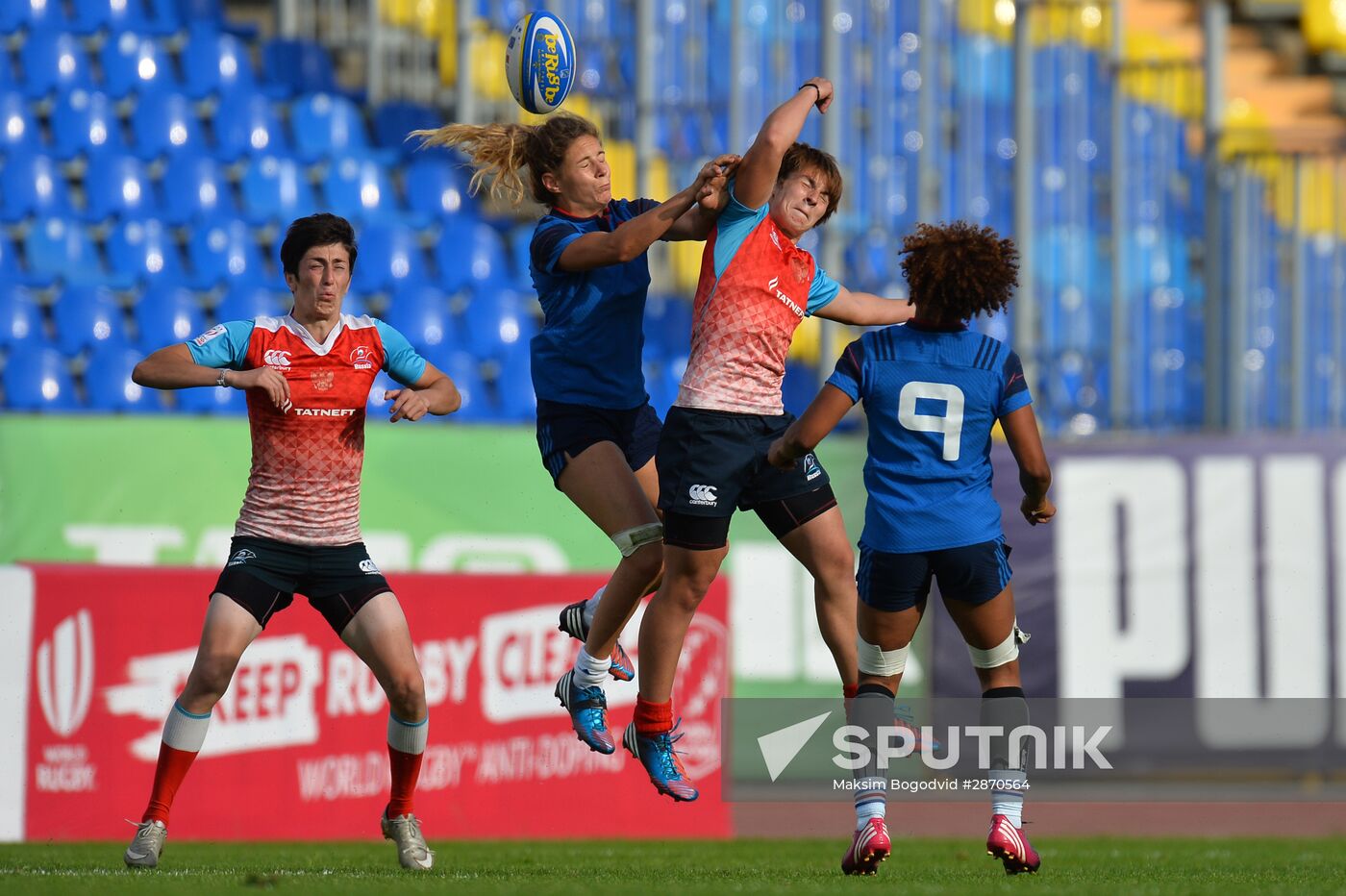 Rugby Europe Women Sevens Grand Prix. Russia vs. France