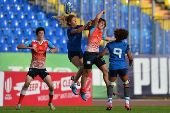 Rugby Europe Women Sevens Grand Prix. Russia vs. France