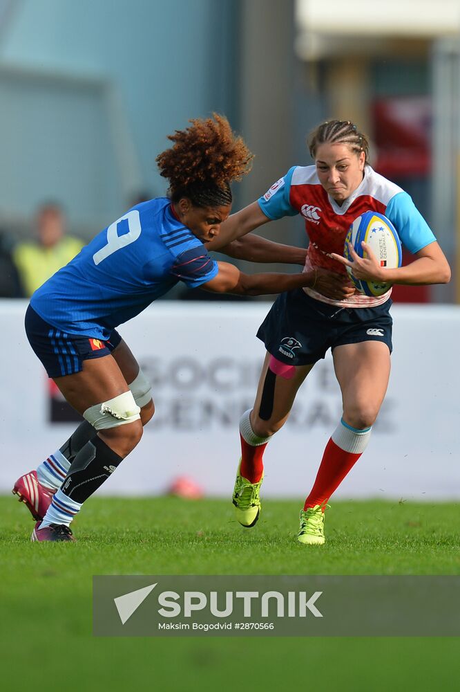 Rugby Europe Women Sevens Grand Prix. Russia vs. France