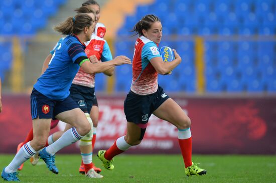 Rugby Europe Women Sevens Grand Prix. Russia vs. France