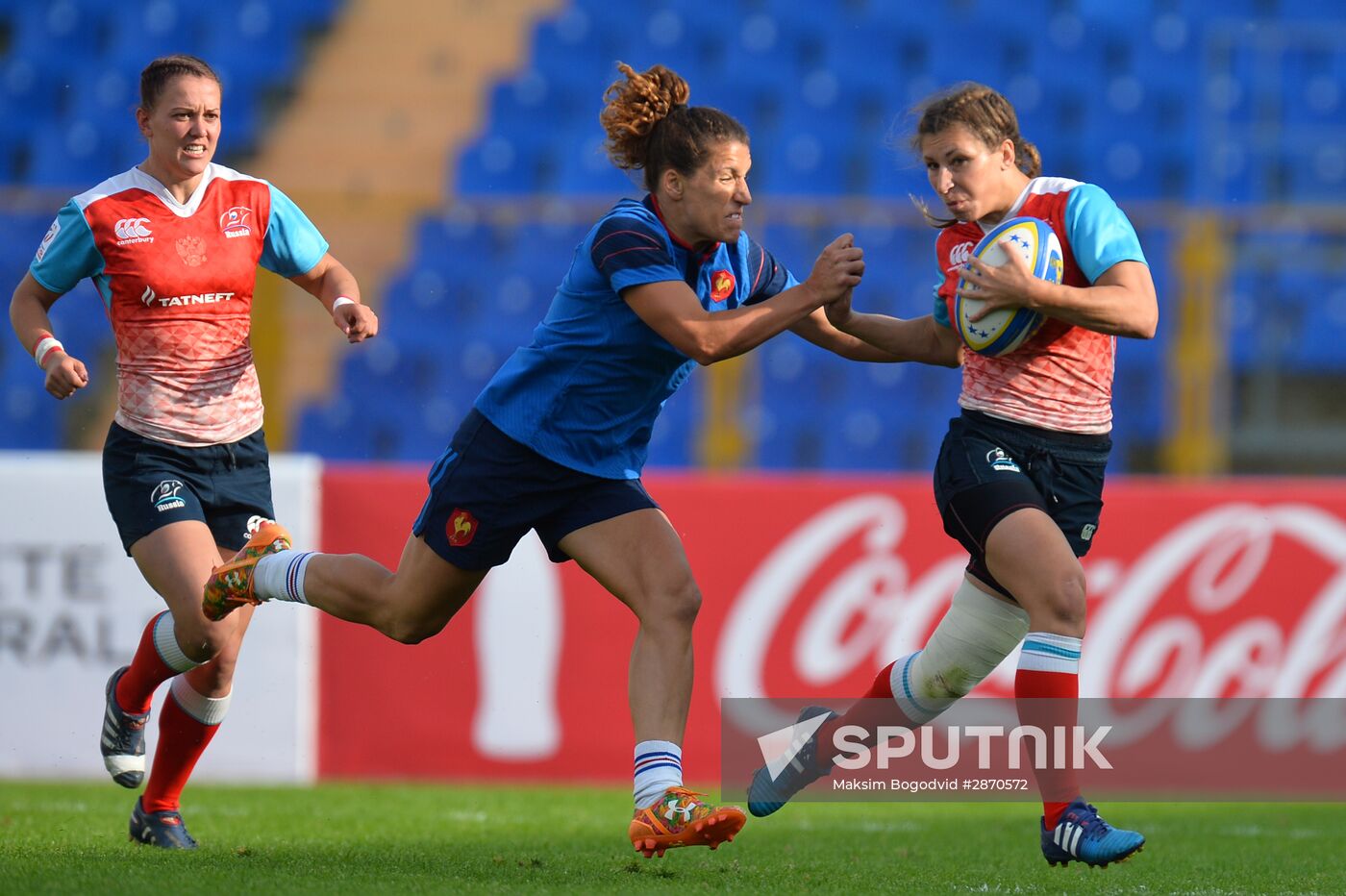 Rugby Europe Women Sevens Grand Prix. Russia vs. France