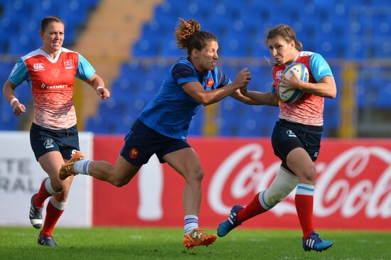 Rugby Europe Women Sevens Grand Prix. Russia vs. France