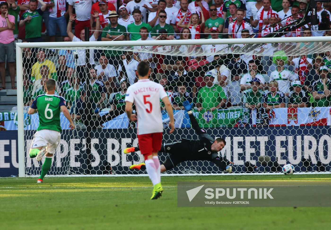 UEFA Euro 2016. Poland vs. Northern Ireland