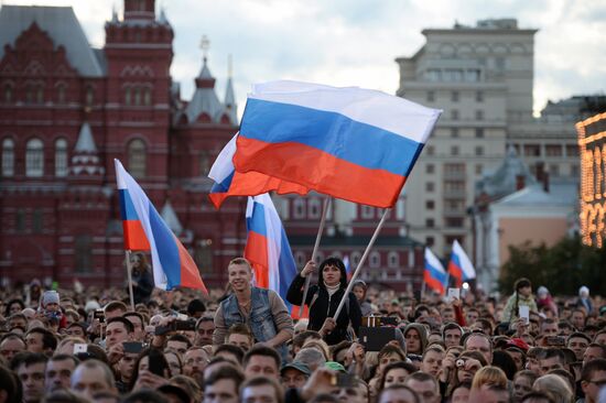 Concert devoted to Russia Day on Red Square