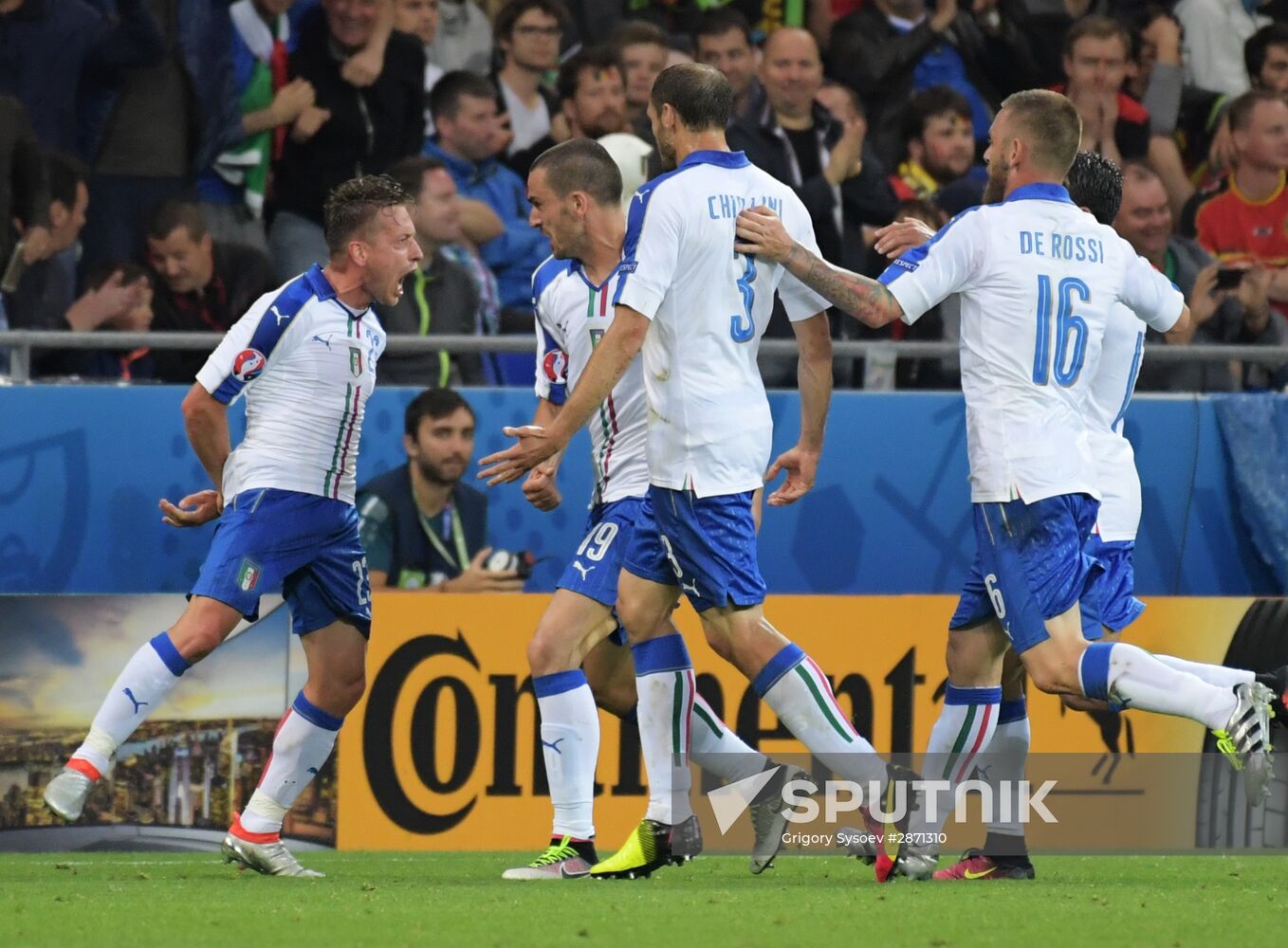 UEFA Euro 2016. Belgium vs. Italy