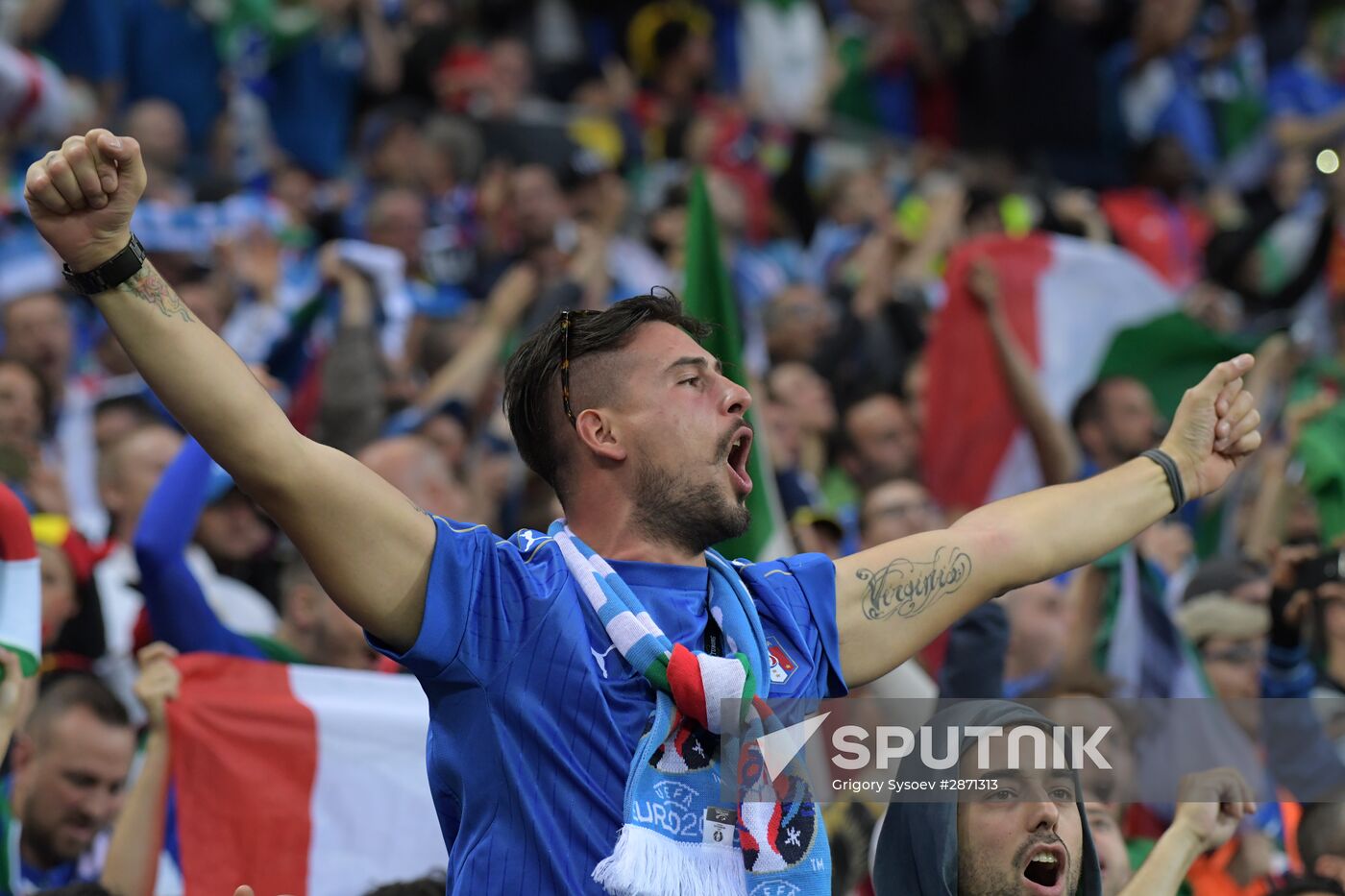 UEFA Euro 2016. Belgium vs. Italy