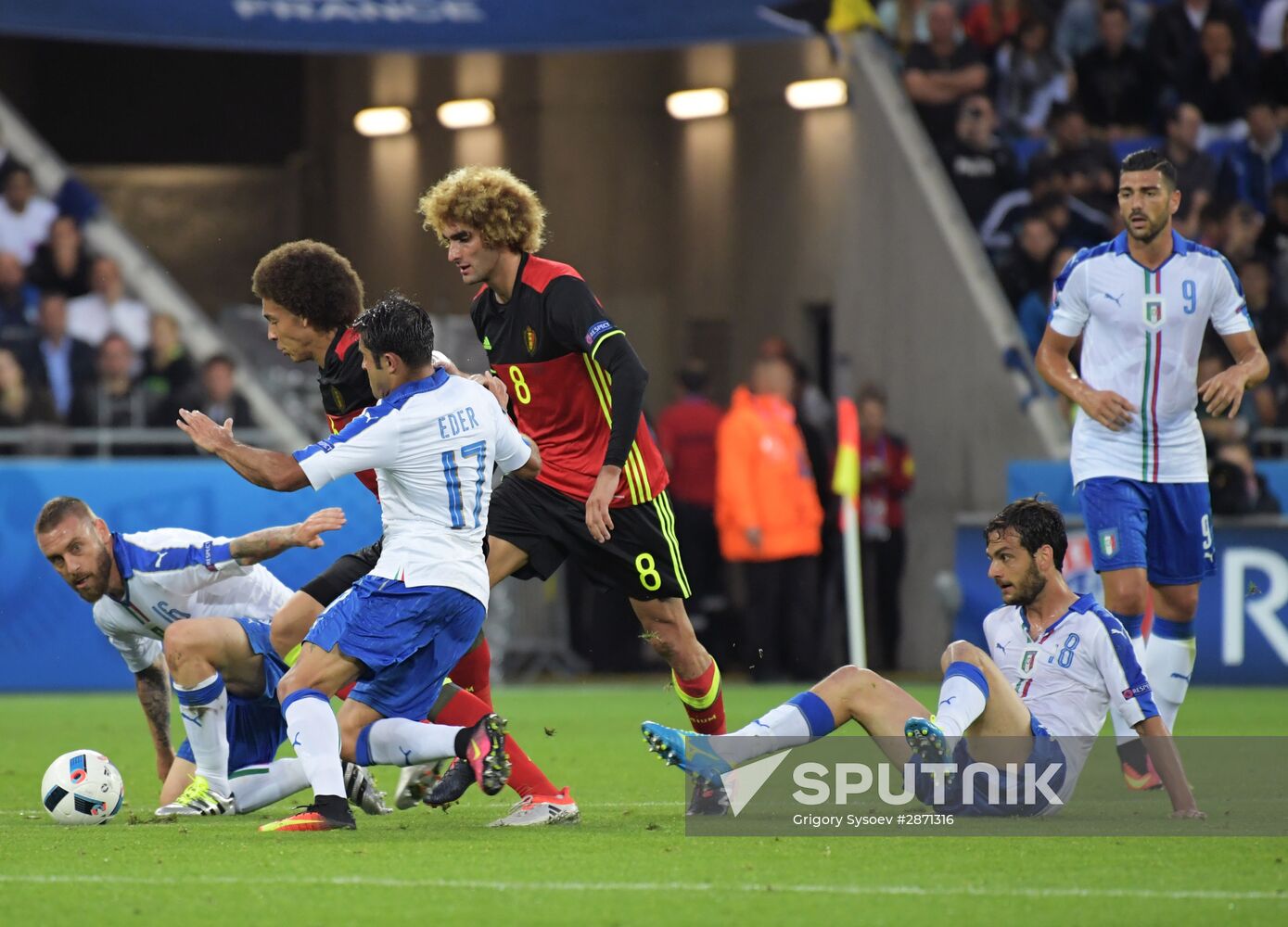 UEFA Euro 2016. Belgium vs. Italy