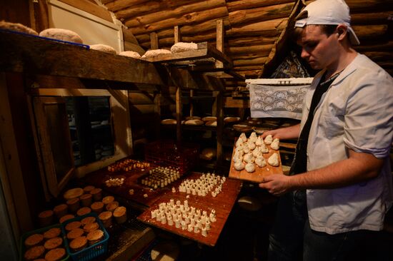 French cheese production at Vladimir Borev's Lipetsk Region farm