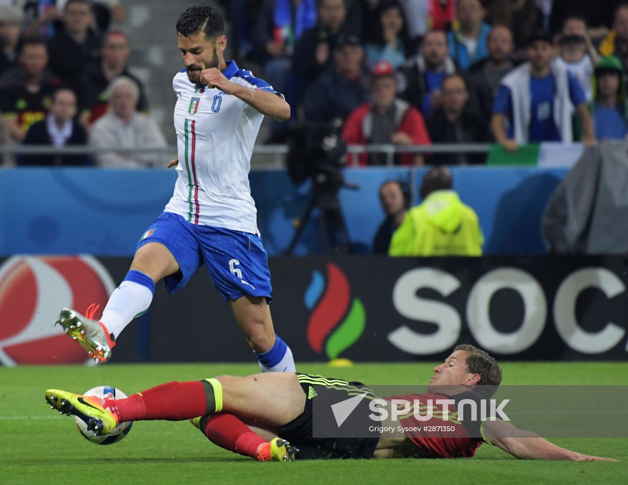 UEFA Euro 2016. Belgium vs. Italy