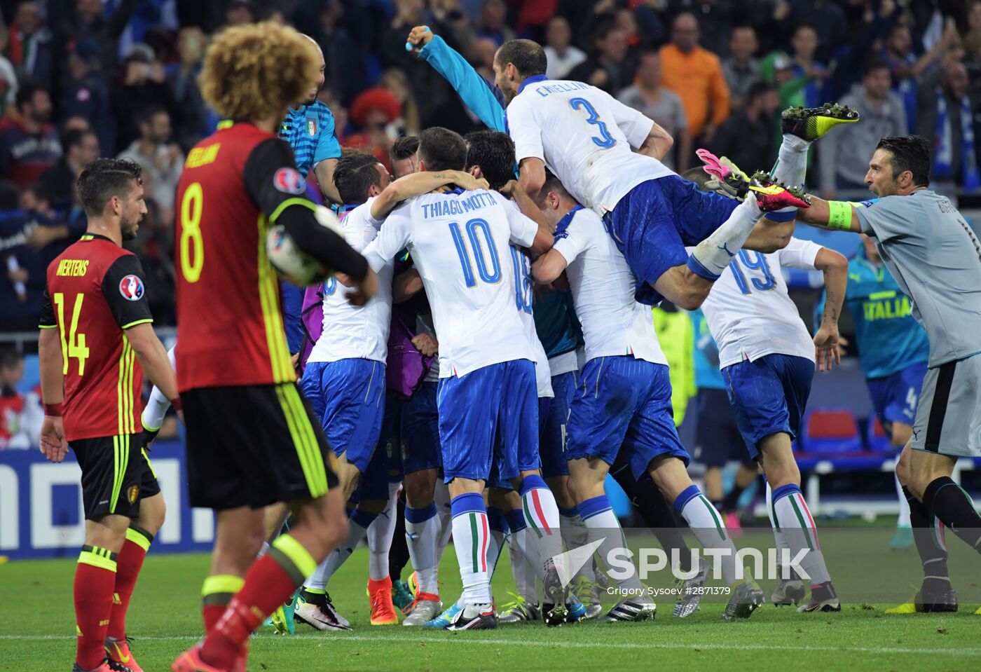 UEFA Euro 2016. Belgium vs. Italy