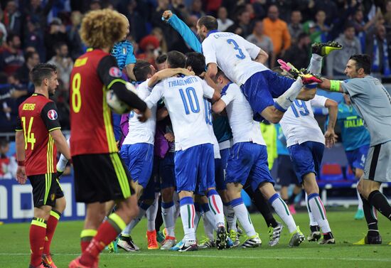 UEFA Euro 2016. Belgium vs. Italy