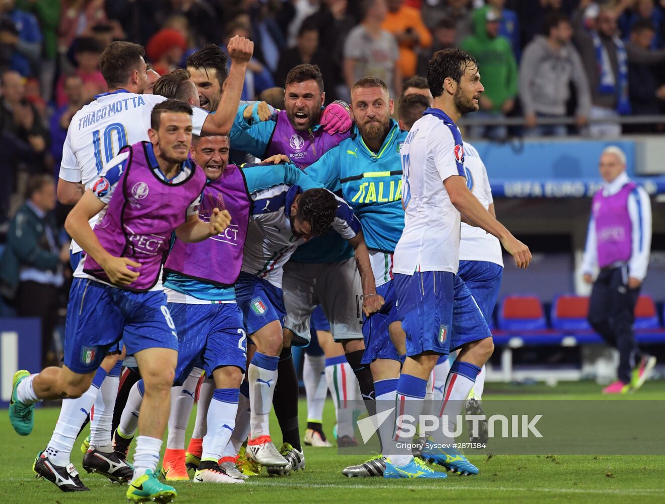 UEFA Euro 2016. Belgium vs. Italy