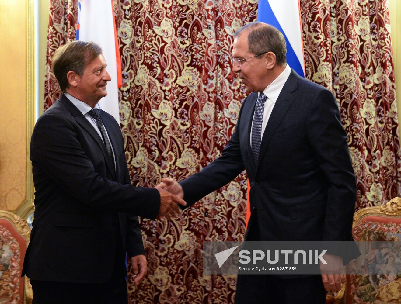 Sergey Lavrov meets with Slovenia's Foreign Minister Karl Erjavec