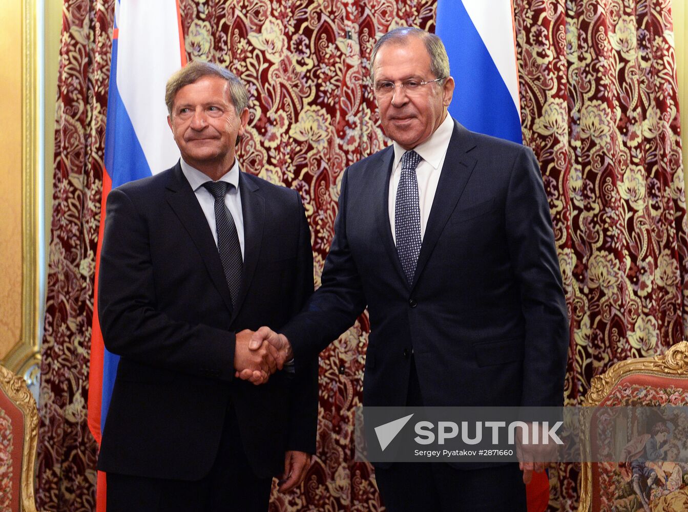 Sergey Lavrov meets with Slovenia's Foreign Minister Karl Erjavec