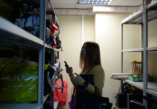 Moscow Metro lost and found storage