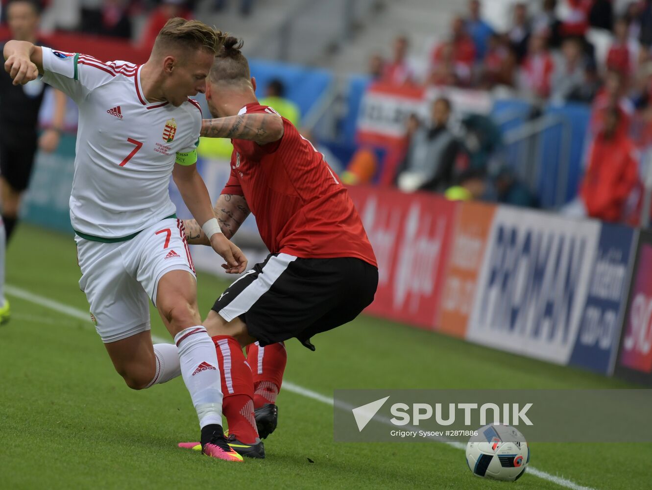 European Football Championship 2016. Austria vs. Hungary