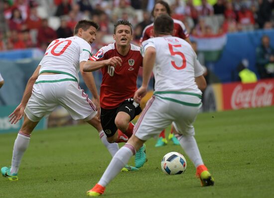 European Football Championship 2016. Austria vs. Hungary