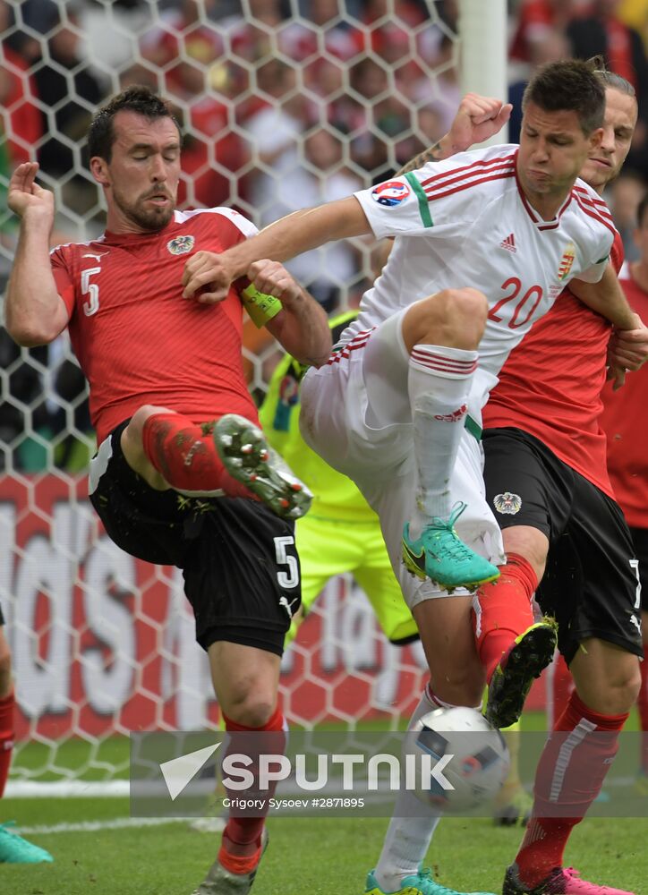 European Football Championship 2016. Austria vs. Hungary