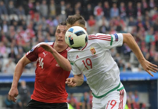European Football Championship 2016. Austria vs. Hungary