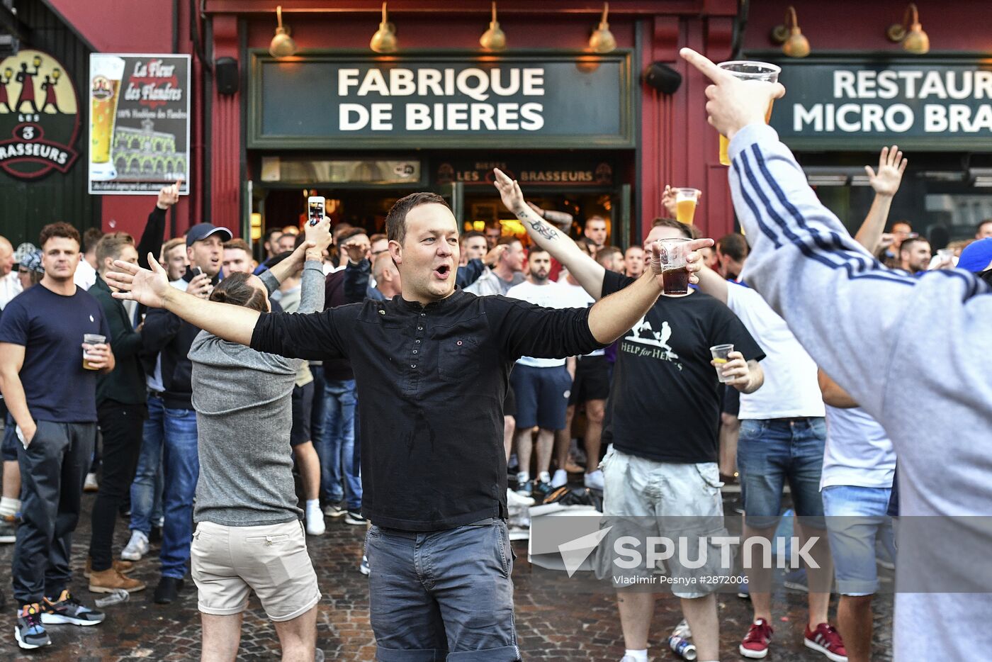 Lille before Russia vs. Slovakia match