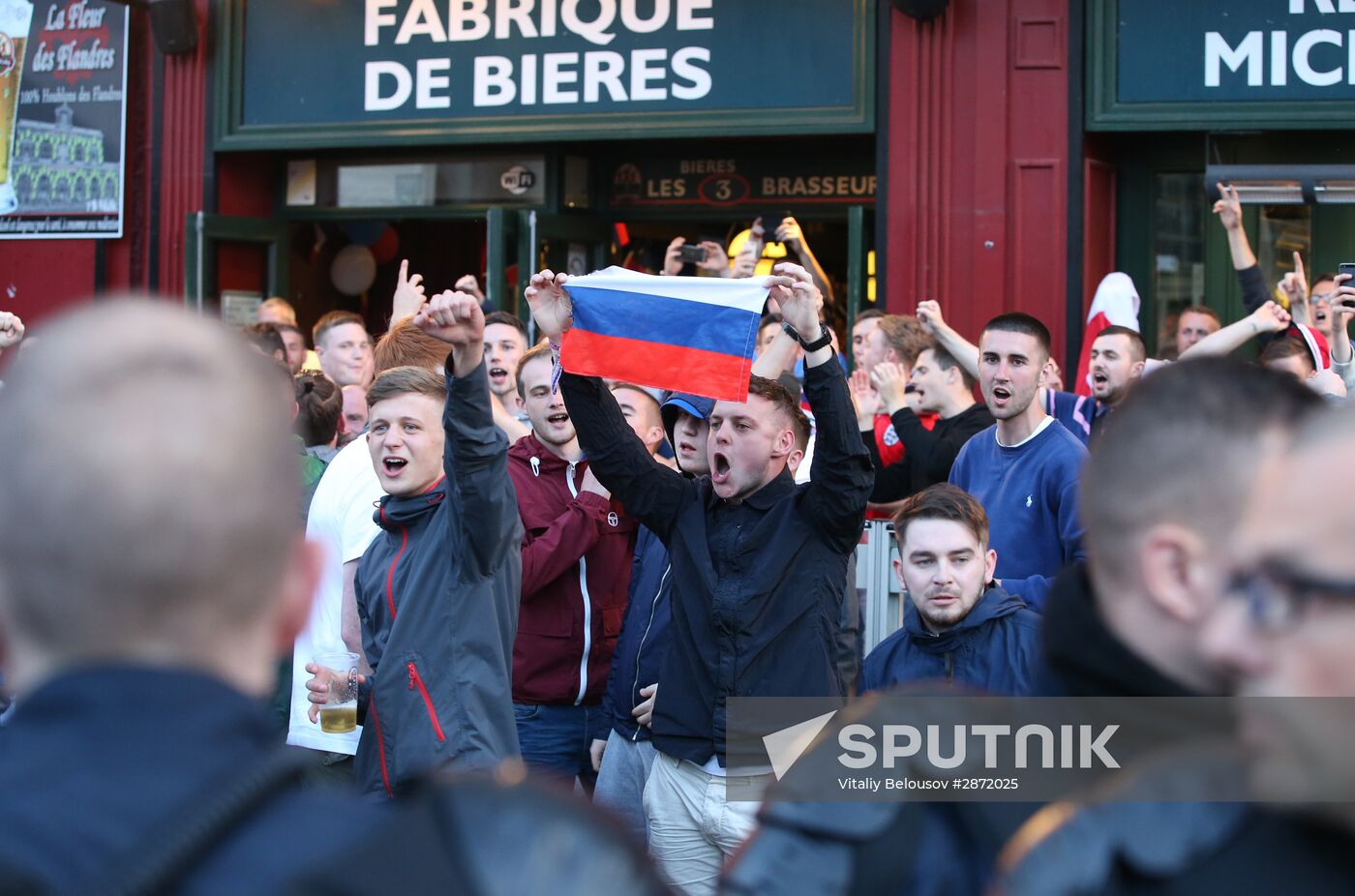 Lille before Russia vs. Slovakia match